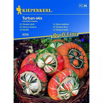 Декоративна тиква Turban, смес изображение 4