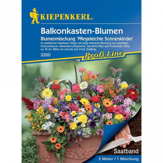 Микс от цветя за балкон Blumen Pflegeleichte Sonnenkinder, семенна лента изображение 2