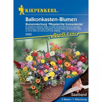 Микс от цветя за балкон Blumen Pflegeleichte Sonnenkinder, семенна лента изображение 5