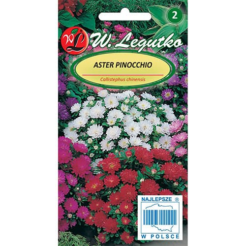 Астра китайска ниска, Pinocchio, mix изображение 1 артикул 86813