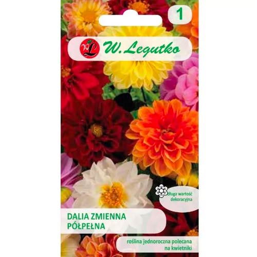 Далия ниска Unwins, смес Legutko изображение 1 артикул 78549