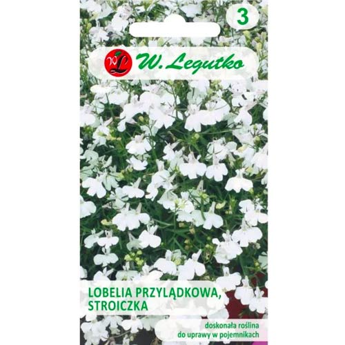Лобелия бяла Legutko артикул фото 1 Лобелия бяла Legutko изображение 1 артикул 78571