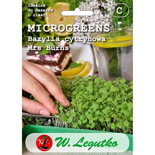 Microgreens - Босилек лимонов Mrs. Burns изображение 1 артикул 78676