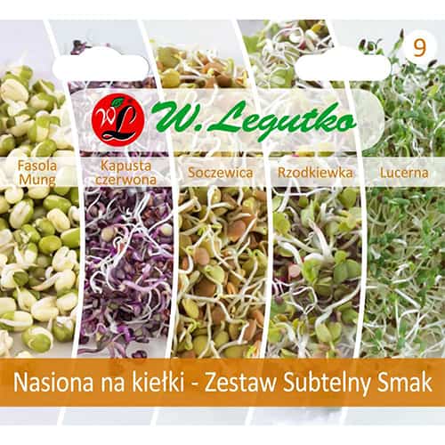 Семена за кълнове - Комлект нежен вкус, 5 сорта изображение 1 артикул 96835