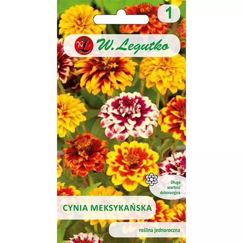 Циния мексиканска (Zinnia elegans), смес артикул фото 1 Циния мексиканска (Zinnia elegans), смес изображение 1 артикул 78547