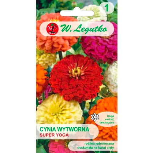 Циния Super Yoga, смес Legutko изображение 1 артикул 78546